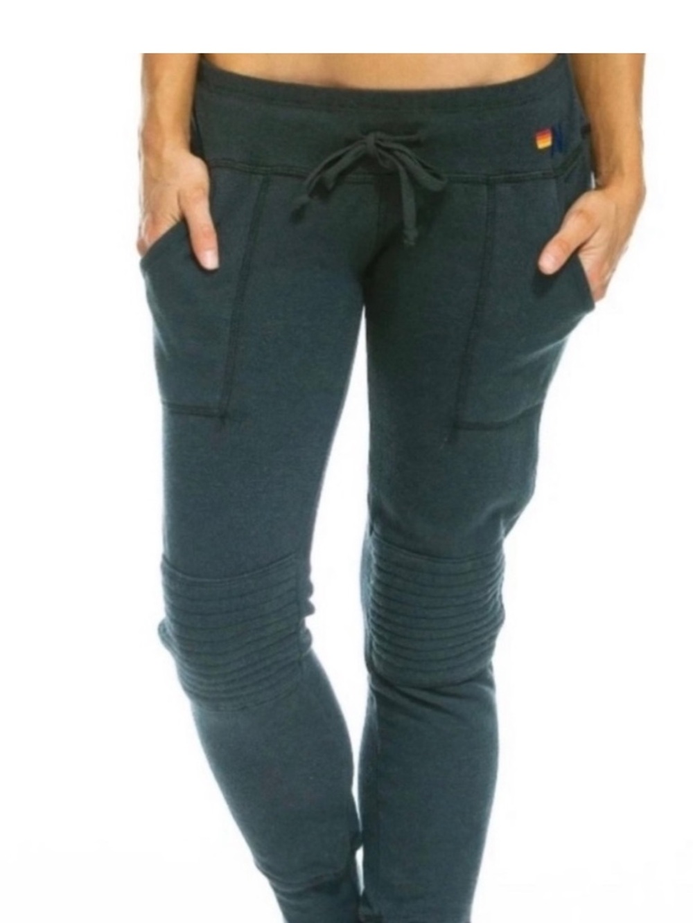 Aviator Nation Navy Blue Joggers Small - Moto Jogger - Picture 2 of 8